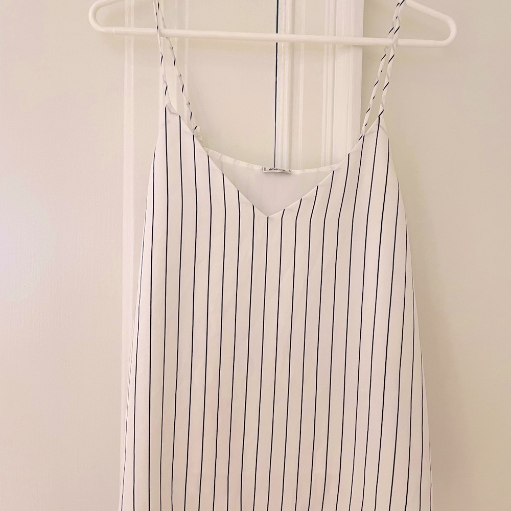 PIMKIE WHITE/BLACK STRIPES TANK TOP BLOUSE: a French brand to look more elegant!